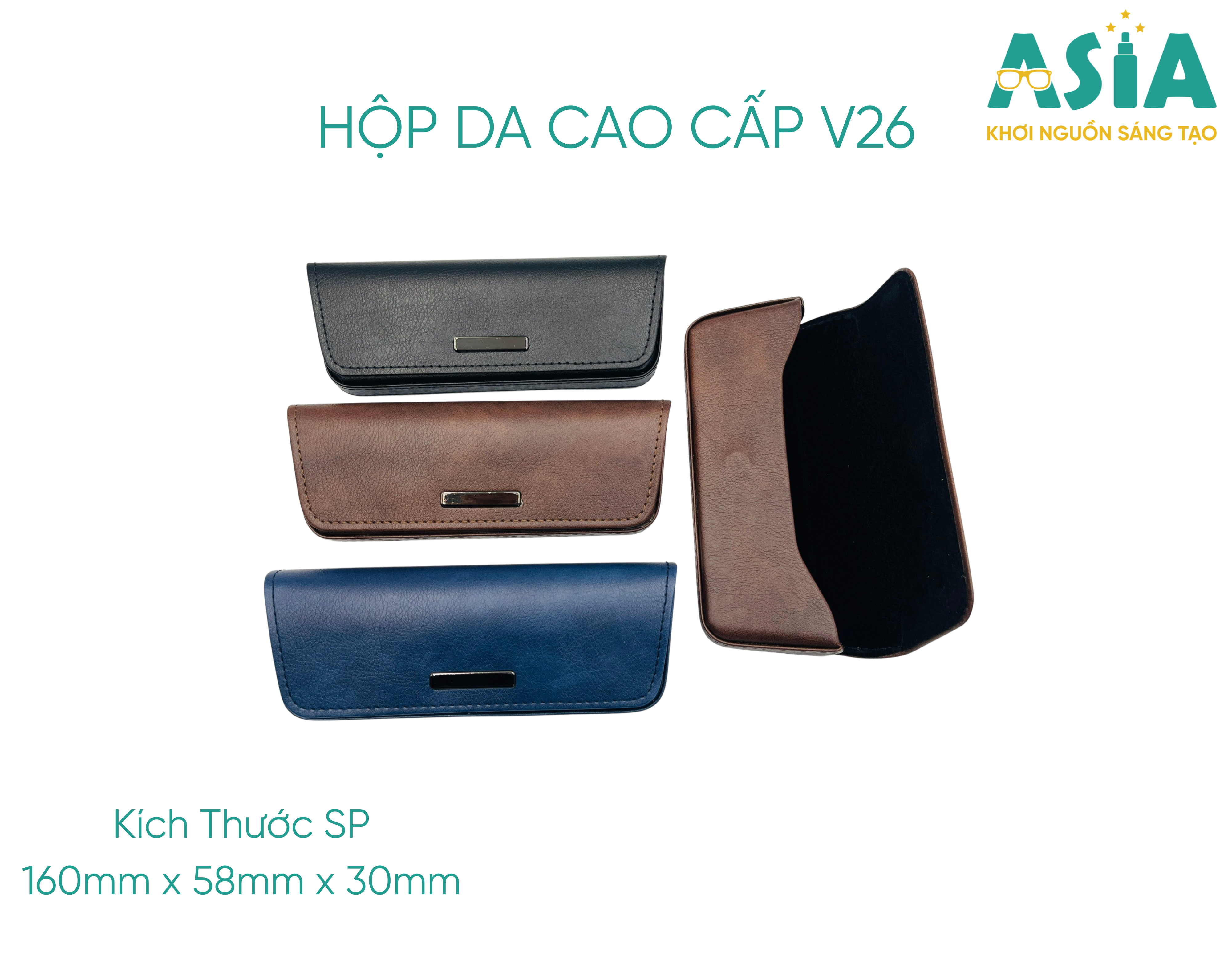 Bộ sưu tập hộp da cao cấp Asia V26 nhiều màu sang trọng