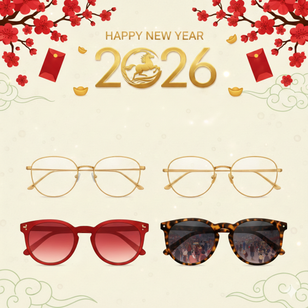 Top 3 Xu Hướng Kính Mắt "Lên Ngôi" Trong Dịp Tết Bính Ngọ 2026