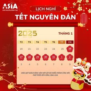 Phụ Kiện Kính Mắt Asia: Lịch Nghỉ Tết Nguyên Đán (Tết Ất Tỵ - 2025)