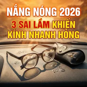 Nắng nóng 2026: Cách bảo quản kính mắt & hộp không hỏng
