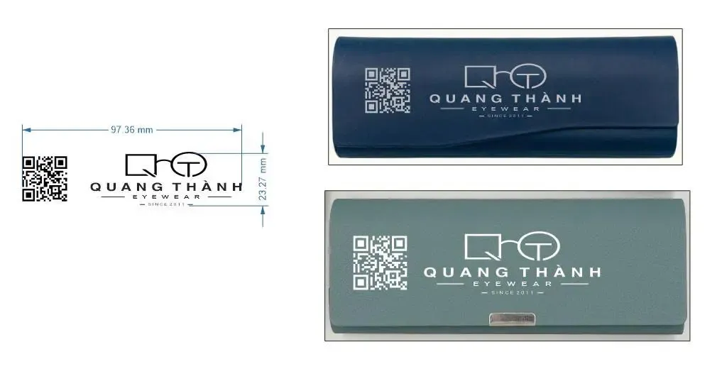 In logo hộp kính cho shop kính mắt